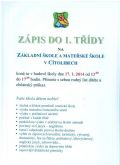 Zápis do 1. třídy ZŠ