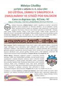 VÝLET ÚŠTĚK, ZÁKUPY, STRÁŽ