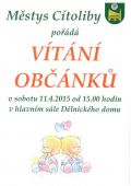 Vítání občánků 2015