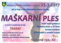 Maškarní ples - plakátek