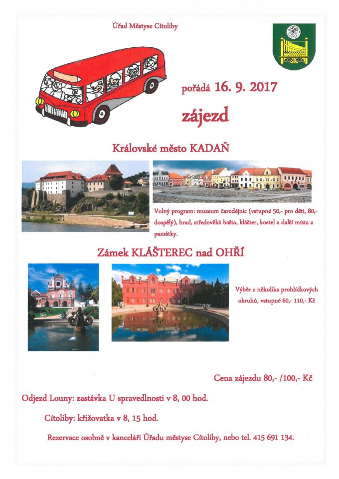 Výlet Kadaň a Klášterec