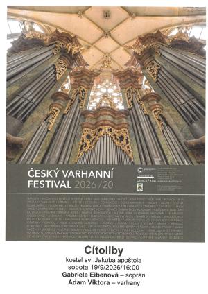 Pozvánky na varhanní festival dne 19.9.2026 1