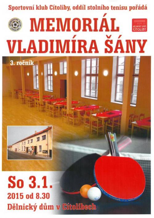 Memoriál Vladimíra Šány ve stolním tenise